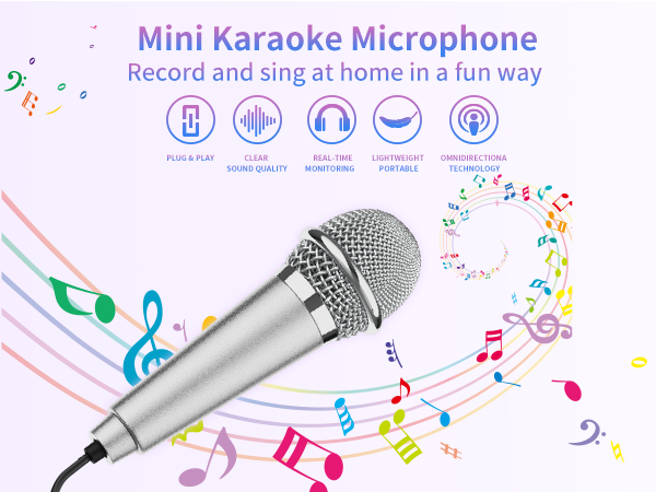 mini karaoke microphone for phone