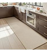 MontVoo Kitchen Runner Rug Non Slip Washable,Absorbent Kitchen Mats for Floor,Rubber Backing Brai...