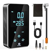Air Flow Tire Inflator Portable Air Compressor - Air Pump For Car Tires with Digital Pressure Gau...