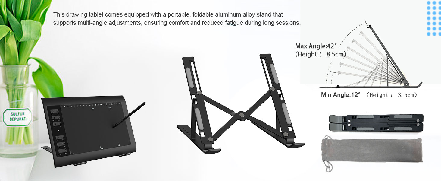 Drawing tablet stand included