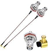 BNC to MCX Coaxial Cable BNC Female to MCX Male Right Angle Antenna Extension Cable 8inch(20cm) R...