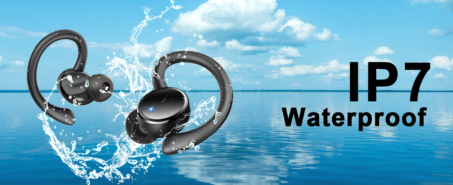 IP7 Waterproof wireless headphones