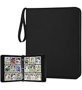 GERMUN 9 Pocket Card Binder, Premium Zip Trading Card Binder, 720 Double Sided Pocket PU Card Col...