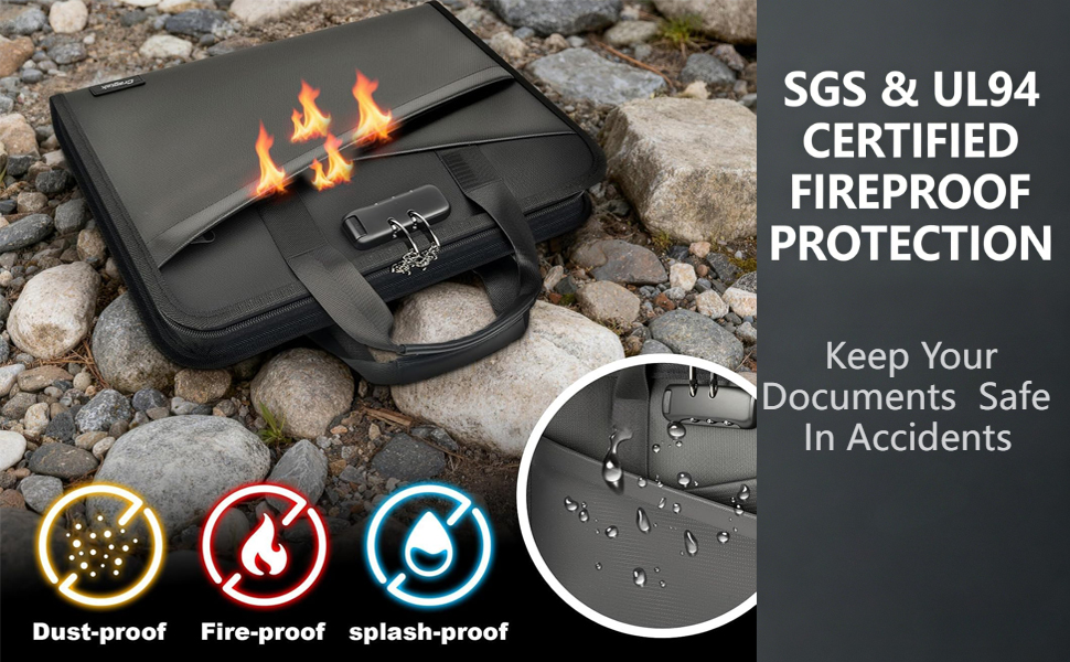 Accordion File Organizer with Lock