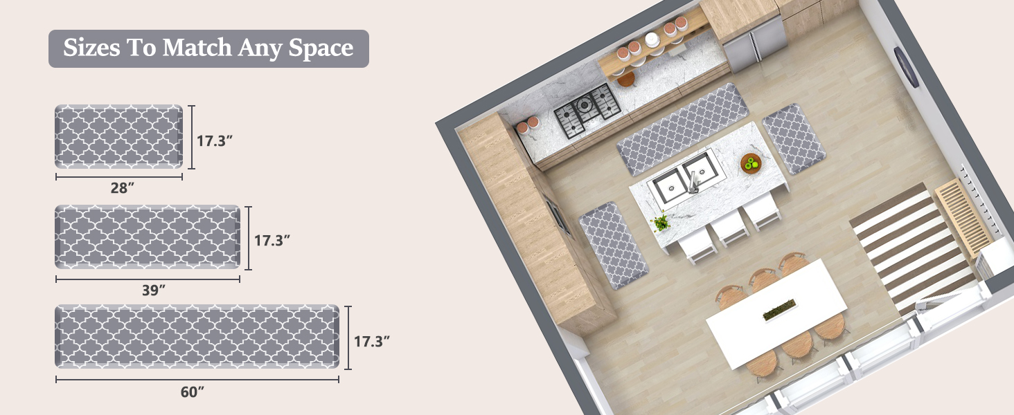 sizes to match any decor