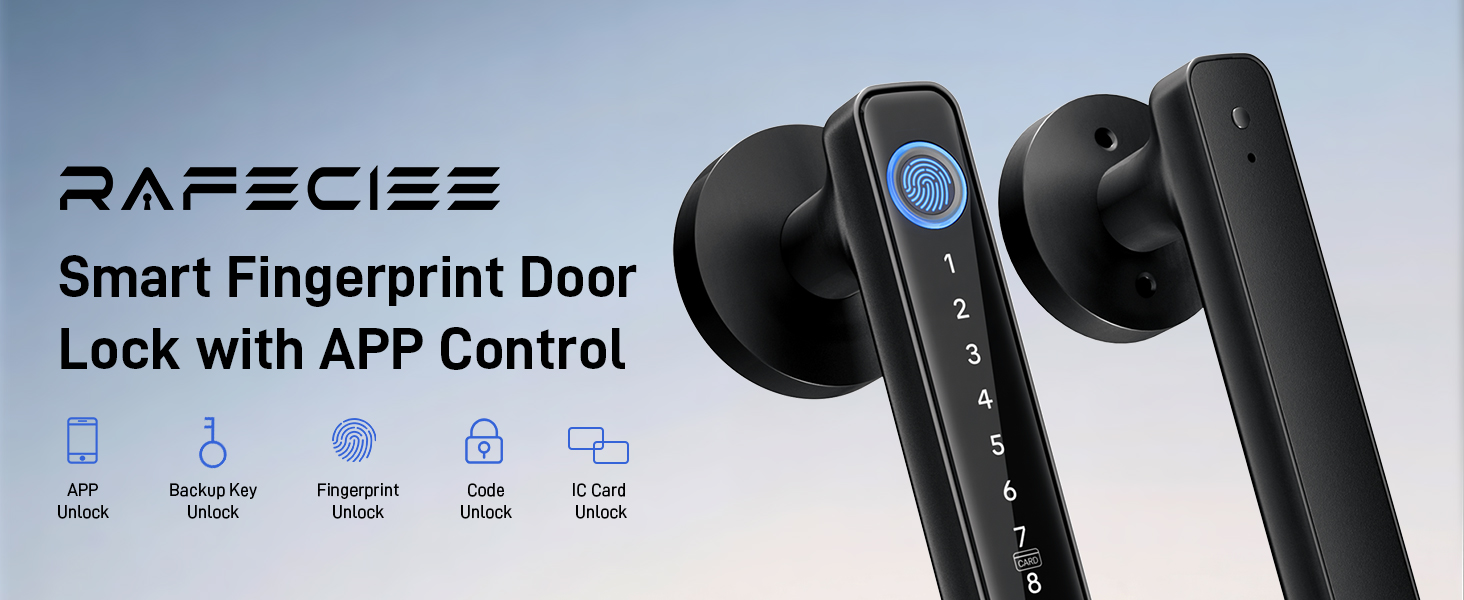 keypad door lock with handle