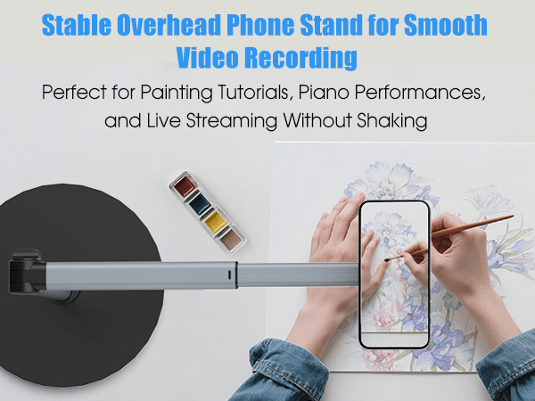 Overhead phone stand