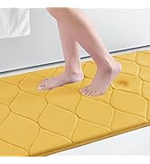 Colorxy Memory Foam Bathroom Rugs, Ultra Soft &amp; Non-Slip Bath Mat, Water Absorbent and Machine Wa...