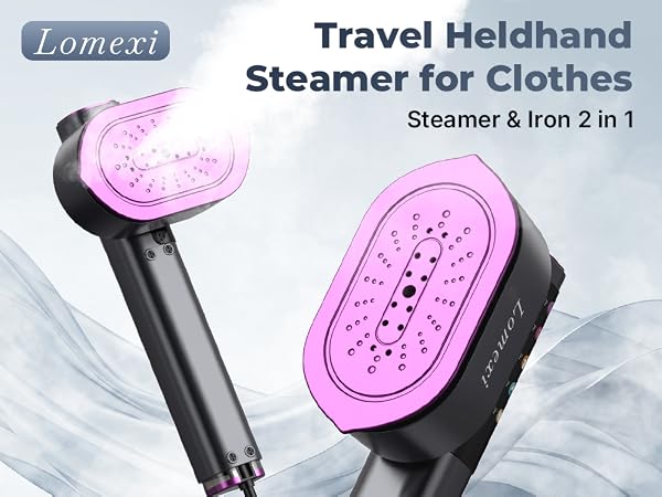 Travel Heldhand Steamer for Clothes Steamer &amp;amp;amp; Iron 2 in 1