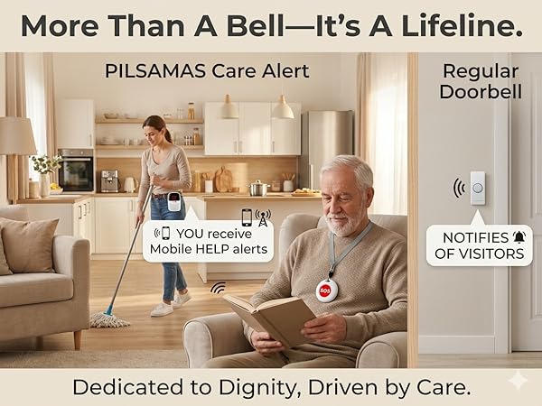 More Than A Bell—It’s A Lifeline. bridges cry for help and timely response for Dignified Aging.