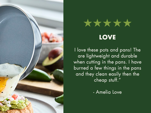 GreenPan, Ceramic Nonstick, PFAS-Free, Non-Toxic, Cookware, Frypans, Swift