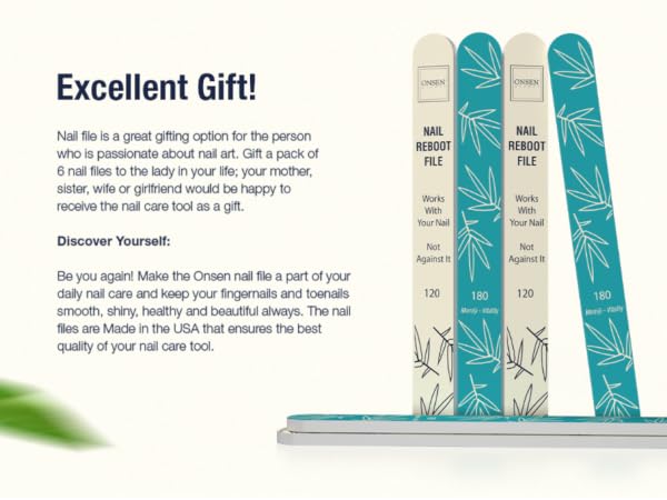 Nail Files Double Sided All Natural and Acrylic Manicure