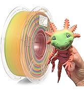 PLA+ 3D Printer Filament, Pla Filament 1.75mm Rainbow PLA, Color Change Filament Dimensional Accu...