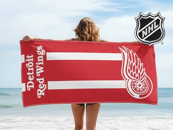 officially licensed NHL beach towel