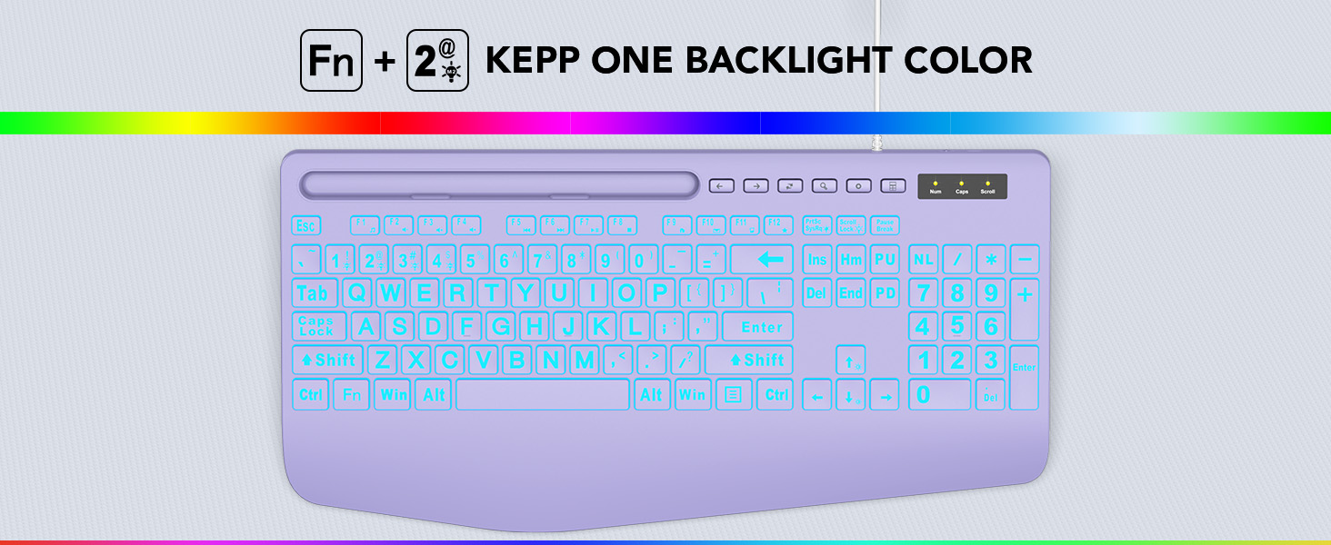 Backlit keyboard