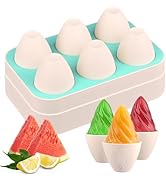 WMKGG Popsicles Molds, 6 PCS 2oz Cone Shape Ice Pop Mold, Silicone Ice Cream Moulds, Easy Release...