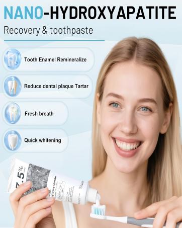 7.5% Hydroxyapatite Toothpaste for Advanced Enamel Protection