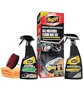 Meguiar’s Quik Solutions All-Weather Floor Mat Kit,All Weather Floor Mat Cleaner and Car Mat Prot...