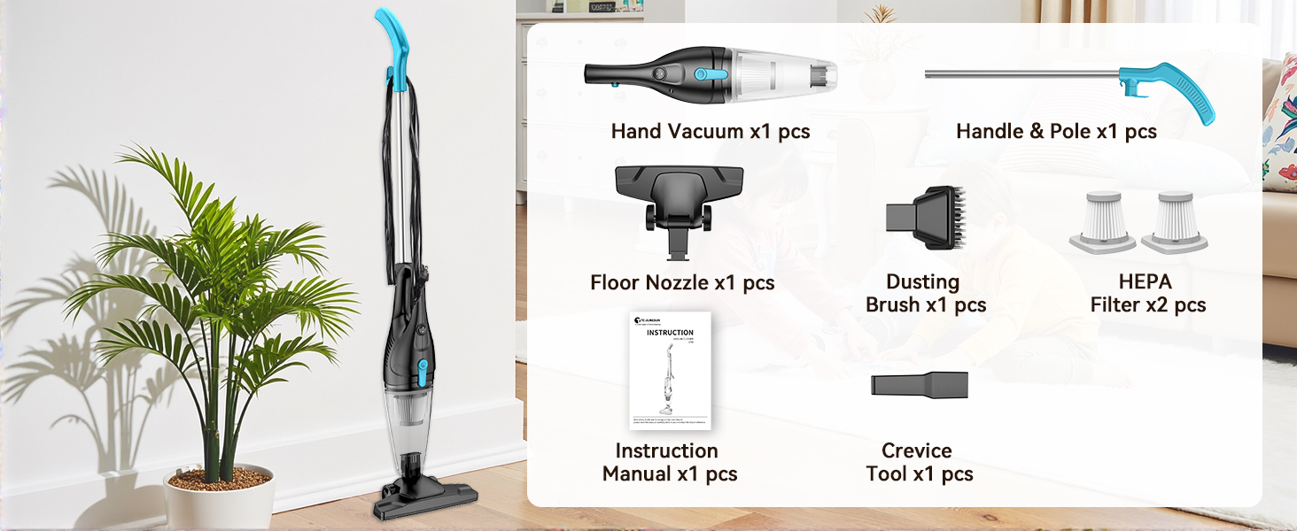lightweight vacuum corded stick vacuum for dorm portable hardwood floor vacuum cleaner with hepa
