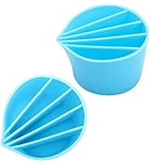 Split Cup for Paint Pouring, Reusable Silicone Split Paint Pouring Cup 5 Chamber Pouring Cup for ...