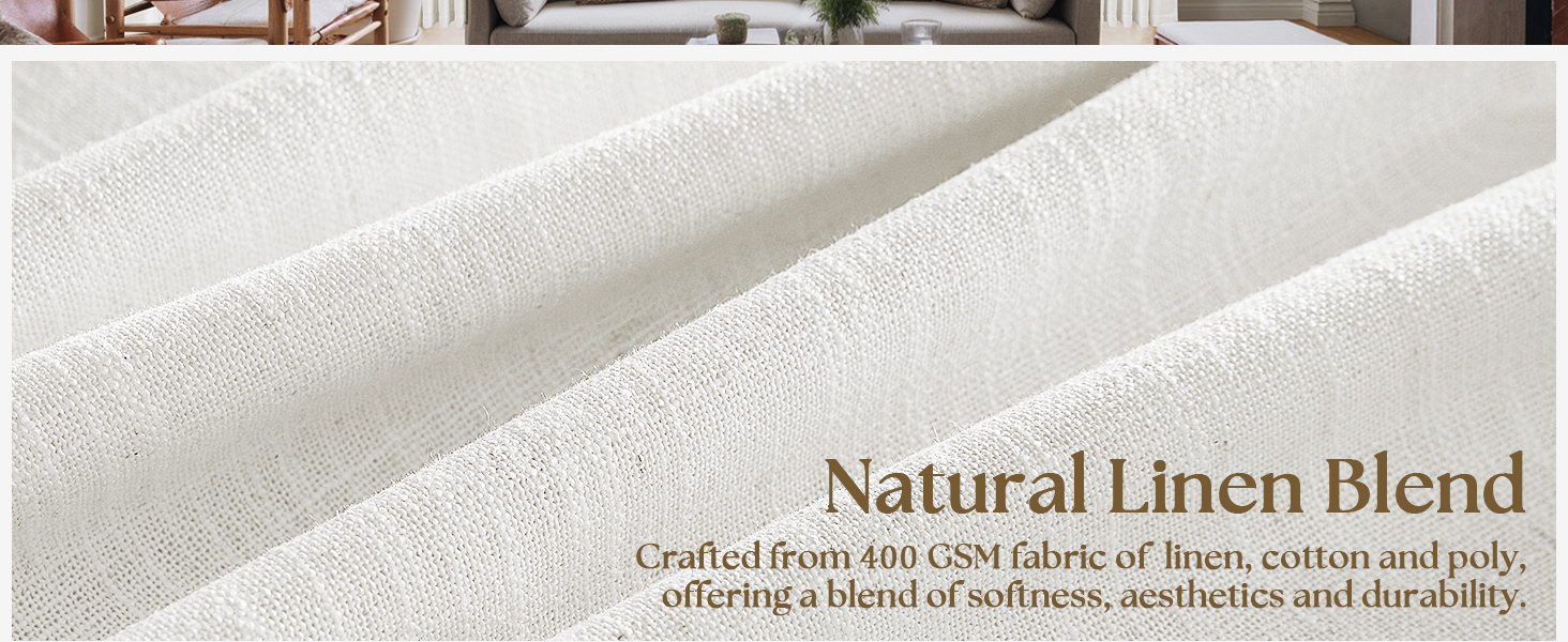 pleated linen curtains