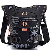 Drop Leg Bag, Waterproof Thigh Bag Motorcycle Leg Bag Nylon Waist Pack Leg Bag for Bike Riding Cy...