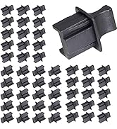 50PCS RJ45 Anti Dust Cover Cap Protector Protects Ethernet Hub Port by FENGQLONG (Black-Large)