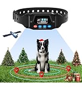 PUPKIDS GPS Wireless Dog Fence System Electric Fence for Dogs Training Collar with 3 Warning Mode...