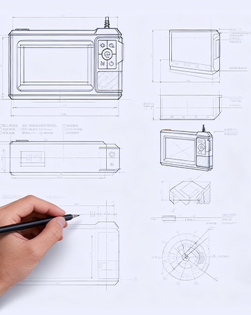 Dual-Lens Borescope with Light