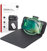 Taskpad Mini Wireless Charging Mouse Pad - Premium Leather Mouse Pad is Water and Stain Resistant...