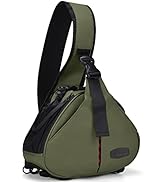 CADeN Camera Bag Sling Backpack Camera Case Waterproof with Rain Cover Tripod Holder, Compatible ...