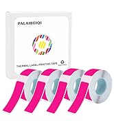 Rose Pink 14 X 40mm Tear-Resistant Thermal Label 640pcs