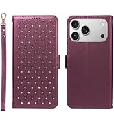 KYFSJPT for iPhone 17 Pro Max Wallet Case with RFID Blocking, Card Slots, Detachable Wrist Strap ...