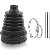 CV Boot Repair Kit Fit for 19mm to 24mm Shafts,Silicone CV Axle Boot Repair Kit Includes 2 Stainl...