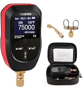 ROGVOC Digital Vacuum Gauge, Micron Vacuum Gauge Tester with 11 Units, 7/16 inch-20 UNF, HVAC 0-7...