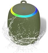 ZICOROOP Bluetooth Speaker, Portable Wireless with 15W Stereo Sound, IPX6 Waterproof, Blue Tooth ...