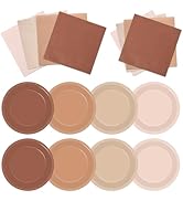 200PCS Boho Baby Shower Decorations Brown Birthday Party Plates and Napkins Boho Theme Paper Disp...