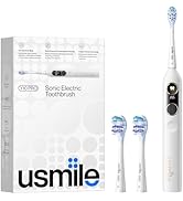 usmile Electric Toothbrush with Timer and Pressure Sensor, Rechargeable Electric Toothbrush for A...