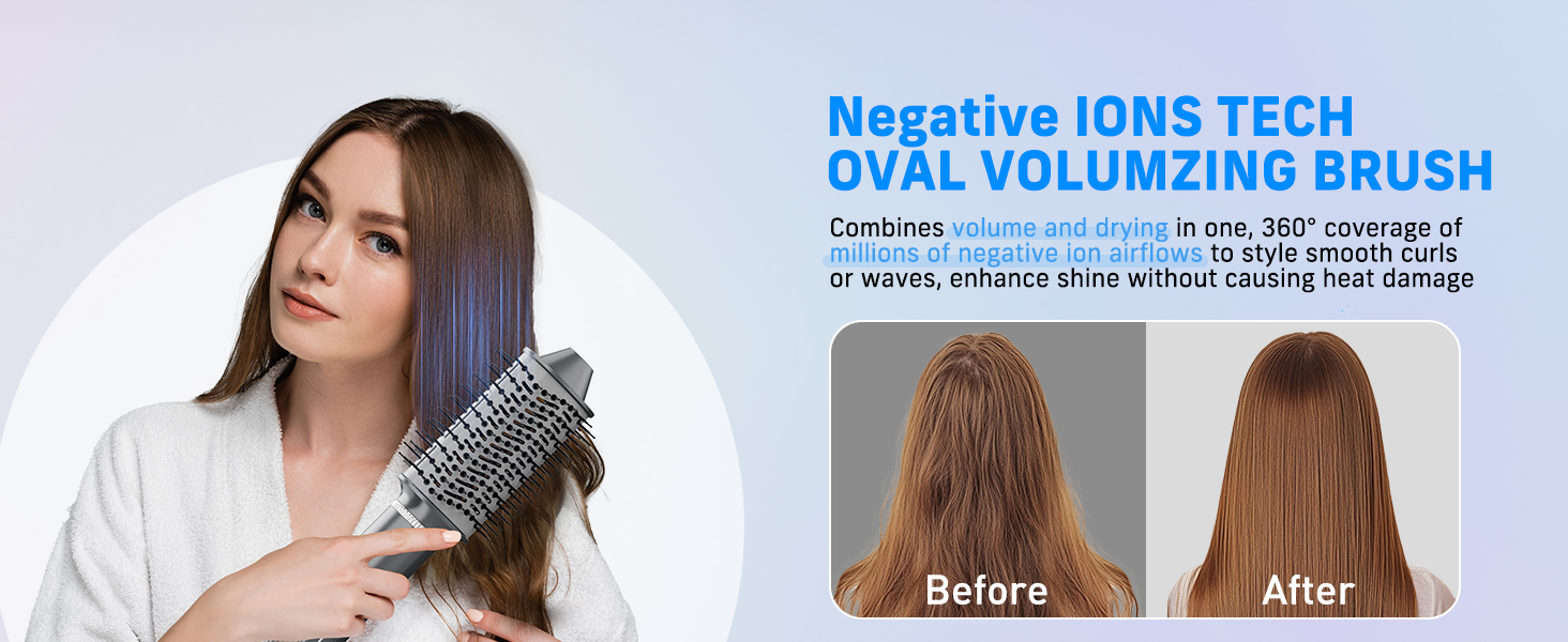 Hair dryer brush