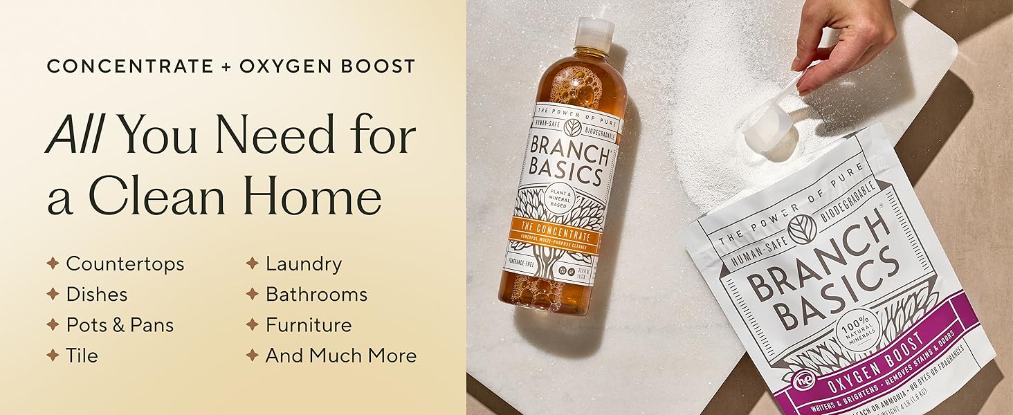 Concentrate and Oxygen Boost - All you need for a clean home