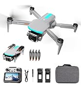 Drone with HD Cameras for Adults, Drones with Big Screen Controller, Headless Mode One-Key Takeof...