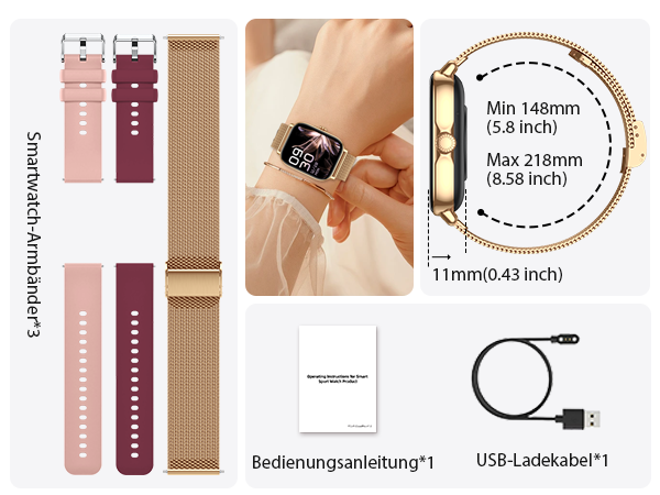 item sizes and contents