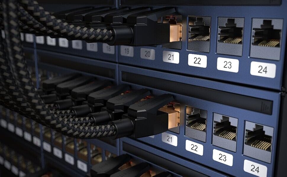 a close up of a server with cables connected