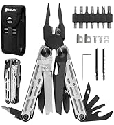 Gifts for Men, BIBURY Multitool Pliers Pro with Replaceable Wire Cutters and Saw, Stainless Steel...