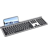 CHESONA Wireless Bluetooth Keyboard for Mac, Support USB-A to USB-C Wired Connection for iMac, Ma...