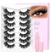 Kiromiro Spiky Lashes Strips 20mm 3D Fluffy False Eyelashes with Lash Glue | Drama Faux Mink Lash...