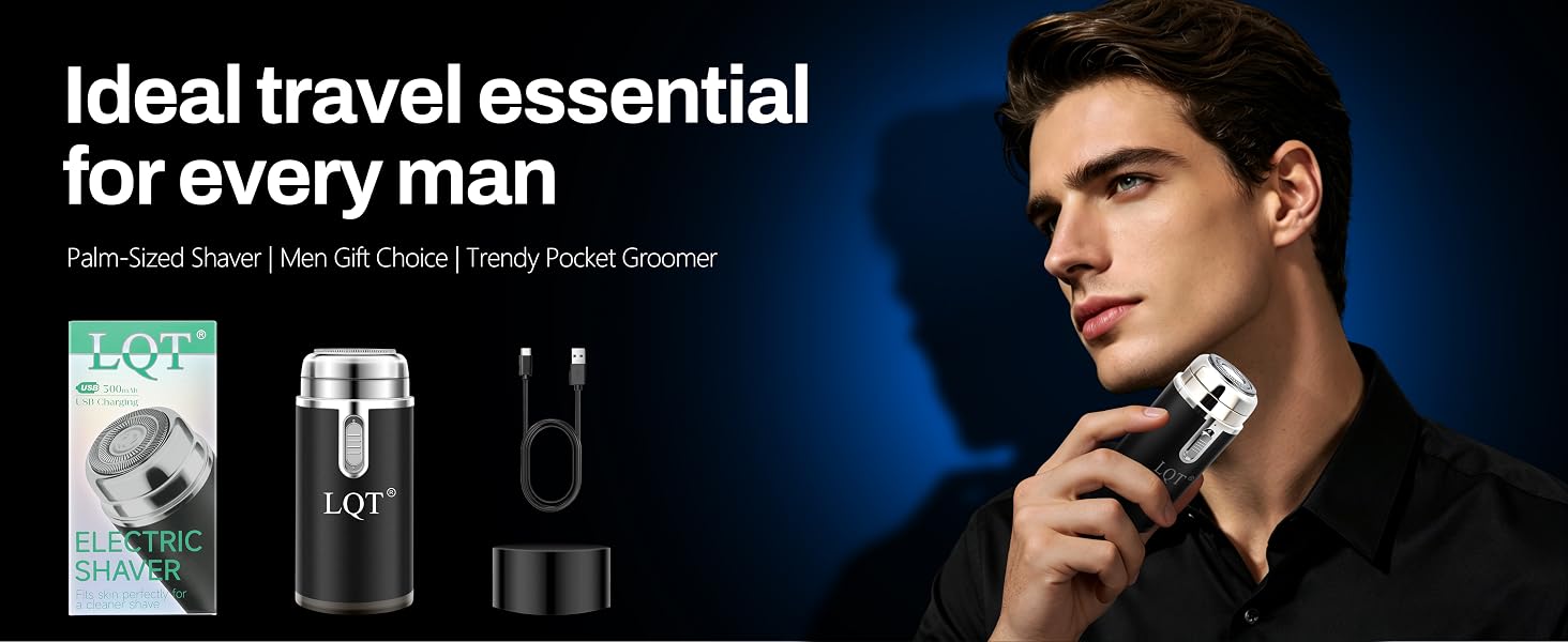 LQT Portable Electric Shaver for Men