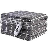Electric Heated Blanket 72" x 84" Full Size Soft Fleece Heated Blanket, 4 Heating Levels & 10 Hou...