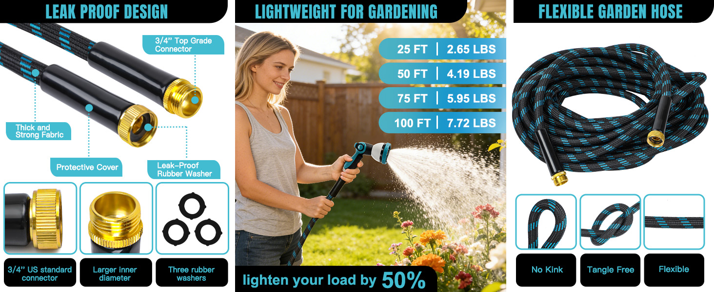 non expandable garden hose