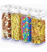 DWËLLZA KITCHEN Airtight Food Storage Containers – 4 Piece set Air Tight Pantry Storage Container...
